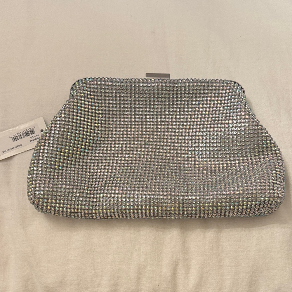 Jessica McClintock Silver Clutch